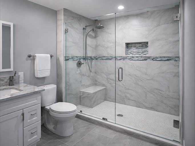 Custom shower remodeling